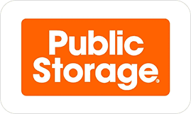 A public storage sign that says public storage.